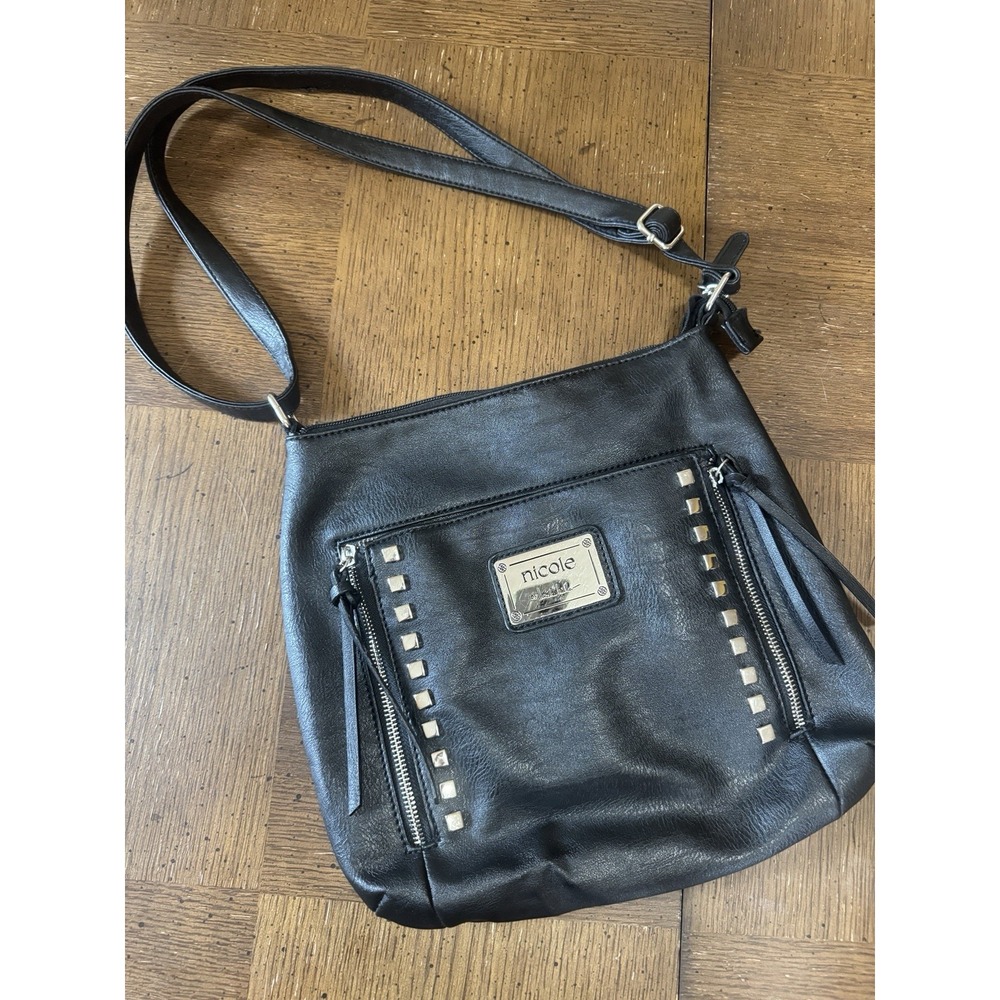 Nicole by Nicole Miller Black Shoulder Bag 12x11